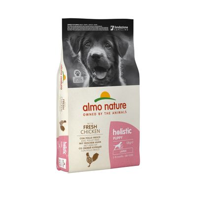 Paquet Almo Nature - Croquettes Holistic au Poulet pour Chiot de Grande Taille