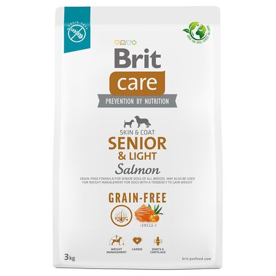 Paquet Brit Care Grain-free Senior & Light saumon, pommes de terre pour chien