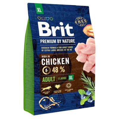 Paquet Brit Premium by Nature Adult XL poulet pour chien