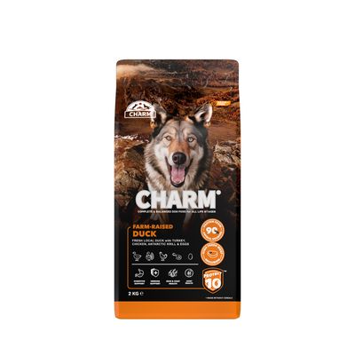 Paquet CHARM Croquettes Canard Fermier pour Chien 2kg - Sans Céréales