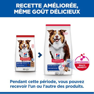 Paquet Hill's Science Plan Mature Adult 7+ Medium Agneau et riz