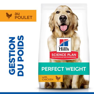 Paquet Hill's Science Plan Perfect Weight Adult 1+ Large Poulet