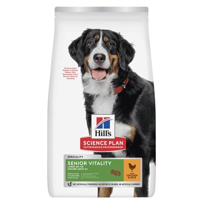 Paquet Hill’s Science Plan Senior Vitality Mature Adult 6+ Large avec poulet