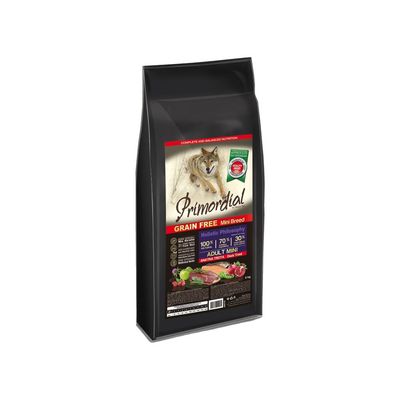 Paquet Primordial Chien Adulte Mini Canard Truite 6 Kg