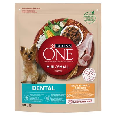 Paquet PURINA ONE - Aliment Chien - Mini Dental Poulet et Riz