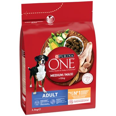 Paquet PURINA ONE Medium/Maxi Adult poulet pour chien