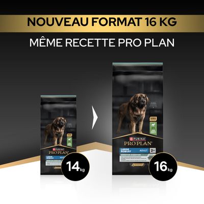 Paquet PURINA PRO PLAN Large Adult Robust Agneau et riz Sensitive Digestion