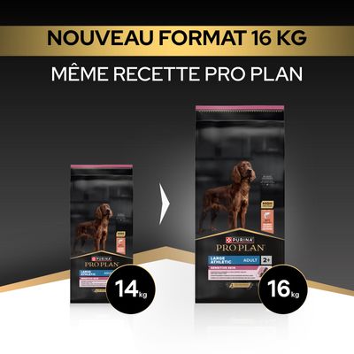 Paquet PURINA PRO PLAN Large Athletic Adult Sensitive Skin Saumon