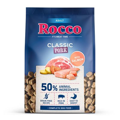 Paquet Rocco Classic Adult porc avec saumon