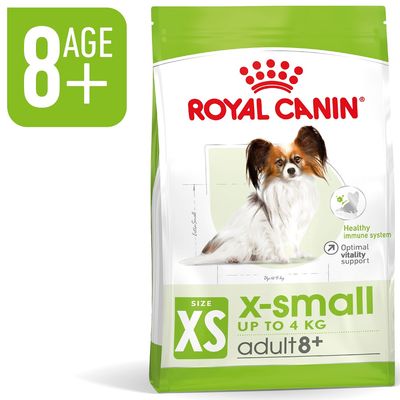 Paquet Royal Canin X-Small Adult 8+ pour chien