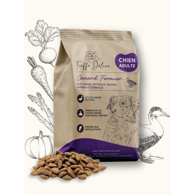 Paquet TRUFFE DÉLICE Croquettes chien adulte - Canard Fermier