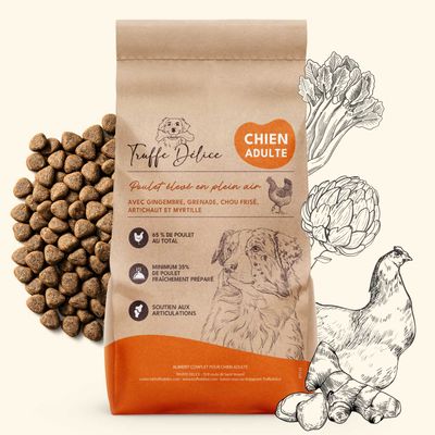 Paquet TRUFFE DÉLICE Croquettes chien adulte - Poulet élevé en plein air