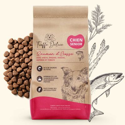 Paquet TRUFFE DÉLICE Croquettes chien senior - Saumon d'Écosse