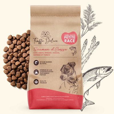 Paquet TRUFFE DÉLICE Croquettes petit chien adulte - Saumon d'Écosse